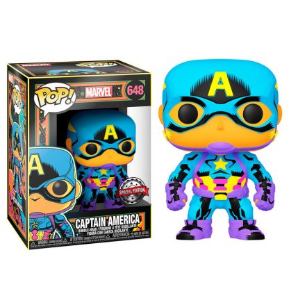 POP figure Marvel Captain America Black Light Exclusive - Image 3