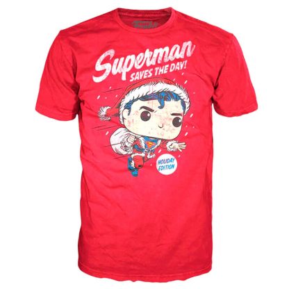 Set figure POP & Tee Back DC Comics Superman Exclusive Flocked - Image 4