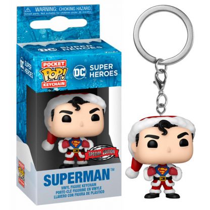 Pocket POP Keychain DC Comics Holiday Superman Exclusive - Image 3