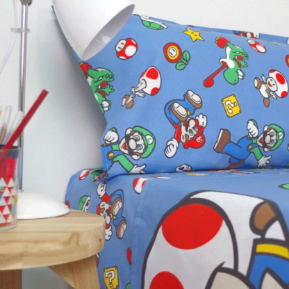 Super Mario Bros sheets set bed 90cm - Image 2