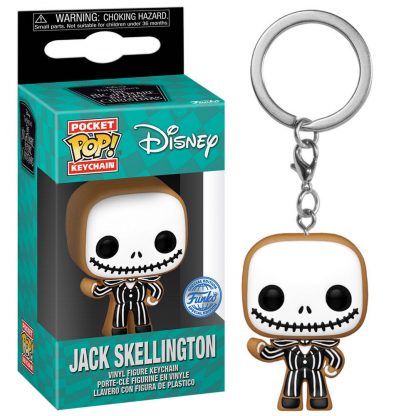 Pocket POP Keychain Disney Nightmare Before Christmas Jack Skellington Gingerbread Exclusive - Image 3