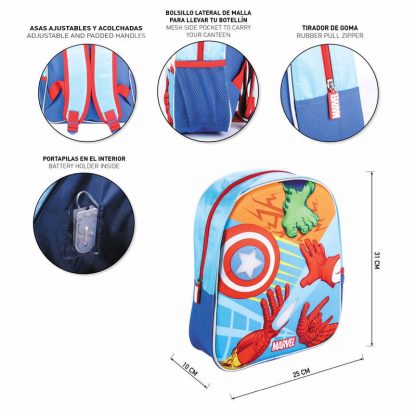Marvel Avengers 3D backpack with lights 31cm - Image 5