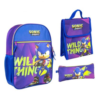 Sonic Prime pencil case + lunch box + backpack 42cm - Image 2