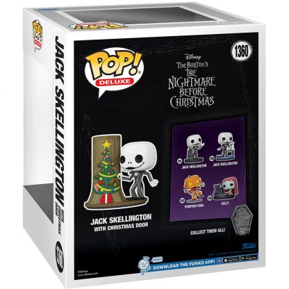 POP Deluxe Disney figure Nightmare Before Christmas 30th Anniversary Jack Skellington With Christmas Door - Image 3