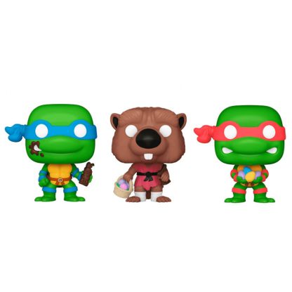 Carrot Pocket POP blister 3 figures Ninja Turtles Splinter Leonardo Raphael - Image 2