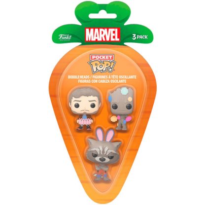 Carrot Pocket POP blister 3 figures Marvel Guardians of the Galaxy - Image 2