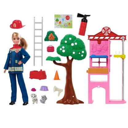 Barbie Firefighter fire station doll - Image 2