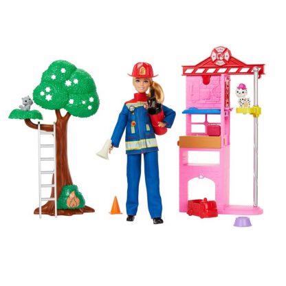 Barbie Firefighter fire station doll - Image 3