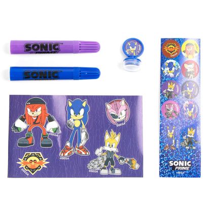 Sonic Prime colouring stationery set - Image 6