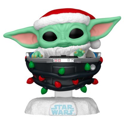 POP figure Star Wars Grogu with Santa Hat in Pram - Image 2