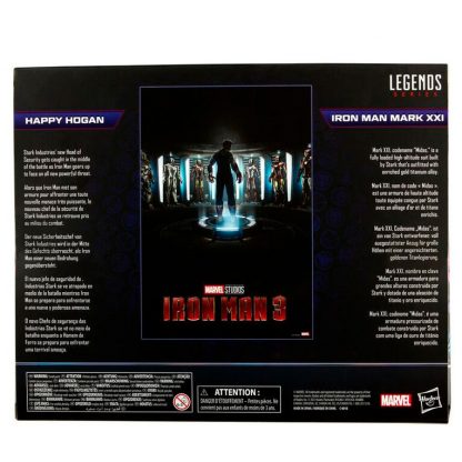 Marvel The Infinity Saga Iron Man 3 Happy Hogan and Iron Man Mark XXI set 2 figures 15cm - Image 7