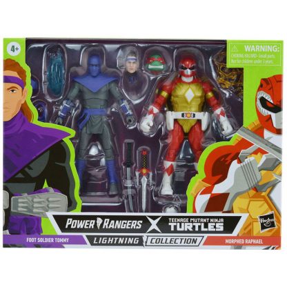 Power Rangers Ninja turtles Raphael + Foot Soldier Tommy pack figure 15cm - Image 6