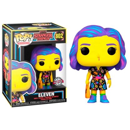 POP figure Stranger Things Eleven in Mall Outfit Black Light Exclusive - Image 3