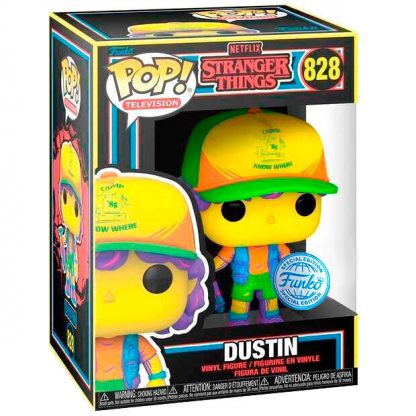 POP figure Stranger Things Dustin in Beef Black Light Exclusive - Image 3