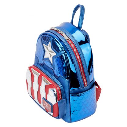 Loungefly Marvel Captain America metallic backpack 26cm - Image 2