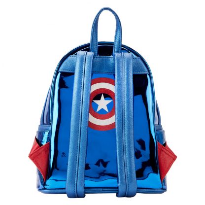Loungefly Marvel Captain America metallic backpack 26cm - Image 3