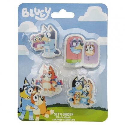 Bluey Set 4 erasers - Image 2