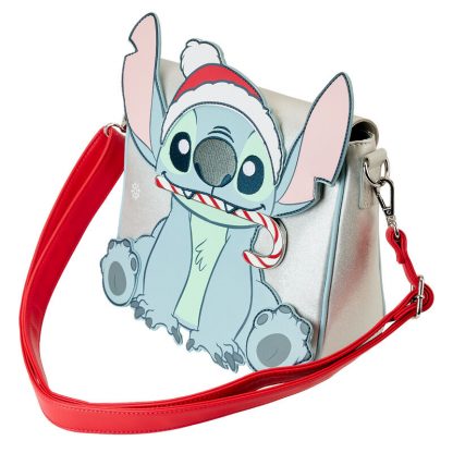 Loungefly Disney Stitch Holiday glitter crossbody bag - Image 3