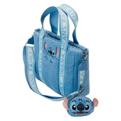Loungefly Disney Stitch plush tote bacg with coin bag - Image 3