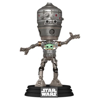 POP figure Deluxe Star Wars The Mandalorian IG-12 with Grogu - Image 2