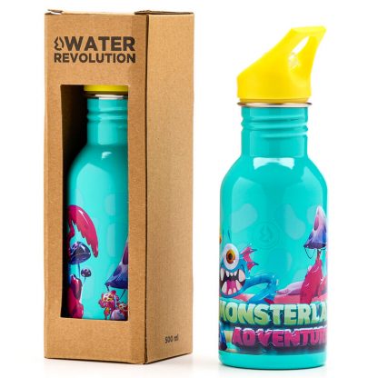 Water Revolution Monsterland stainless steel bottle 500ml - Image 2