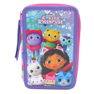 Gabbys Dollhouse triple pencil case
