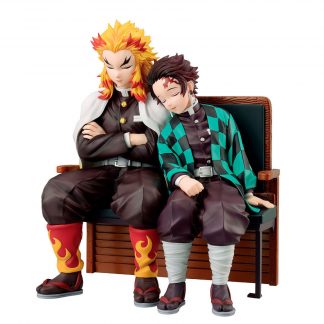 Demon Slayer Kimetsu no Yaiba Tanjiro Kamado & Kyojuro Rengoku Locus Ichibansho figure 15cm