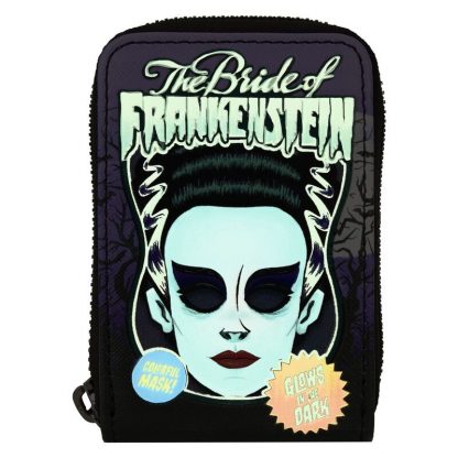 Loungefly Universal Monster Bride of Frankenstein Neon Mask card holder - Image 2