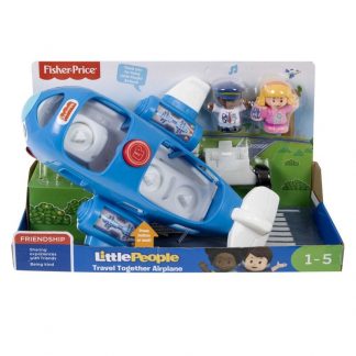 Spanish Little People Travel Together Airplane