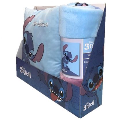 Disney Stitch polar blanket + cushion set - Image 3
