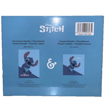 Disney Stitch polar blanket + cushion set - Image 4