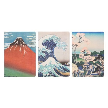 The Great Wave of Kanagawa Hokusai pack 3 A5 notebooks - Image 2