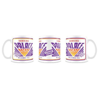 Stranger Things Hawkins Palace Arcade mug