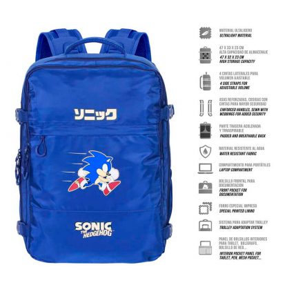 Sonic the Hedgehog backpack 49cm - Image 2