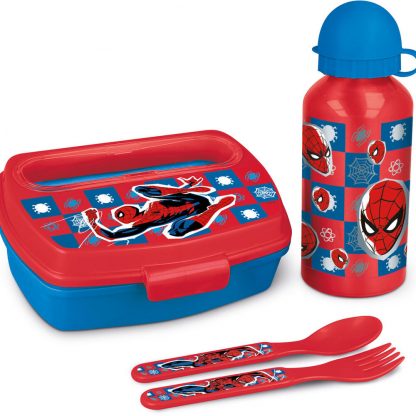 Marvel Spiderman Set Sandwich maker cutlery + aluminium bottle 400ml - Image 2