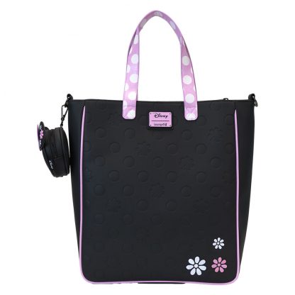 Loungefly Disney Minnie Floral Rock the Dots tote bag with coin bag - Image 3