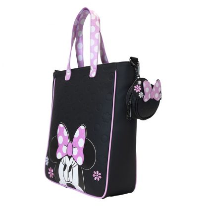 Loungefly Disney Minnie Floral Rock the Dots tote bag with coin bag - Image 7
