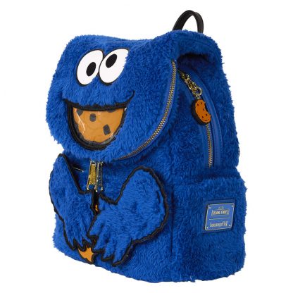 Loungefly Sesame Street Cookie Monster Plush backpack + purse - Image 4