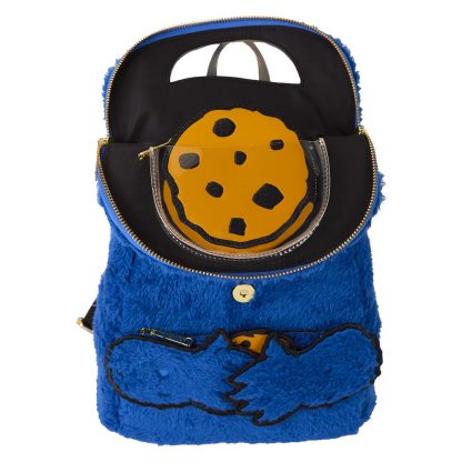 Loungefly Sesame Street Cookie Monster Plush backpack + purse - Image 2