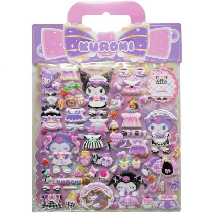 Hello Kitty Kuromi assorted Embossed stickers - Image 2