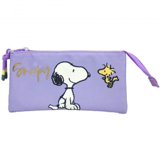 Snoopy triple pencil case