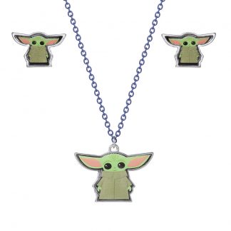 Star Wars Baby Yoda Set necklace + earrings