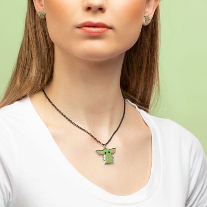 Star Wars Baby Yoda Set necklace + earrings - Image 4