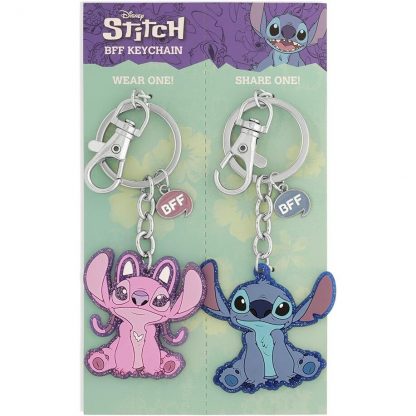 Disney Angel & Stitch Set 2 keychains - Image 2